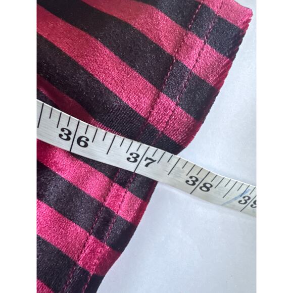 ModCloth Conjuring Magic Velvet Swing Dress Tunic Stripes Red Black Size 4X NWT - Picture 7 of 7